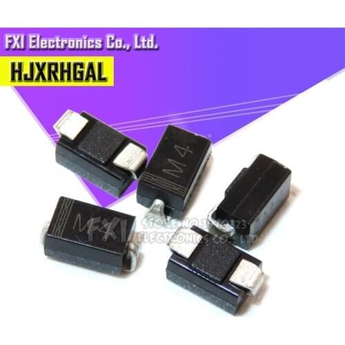 100PCS 1N4001 M1 1N4004 M4 1N4007 M7 FR107 RS1M SMA Rectifier diode FR207 RS2M HER108 US1M SF18 ES1J SF14 ES1D DO-214AC