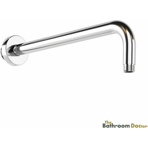 40cm WALL Mounted ROUND CHROME SHOWER ARM EXTENSION 04-081
