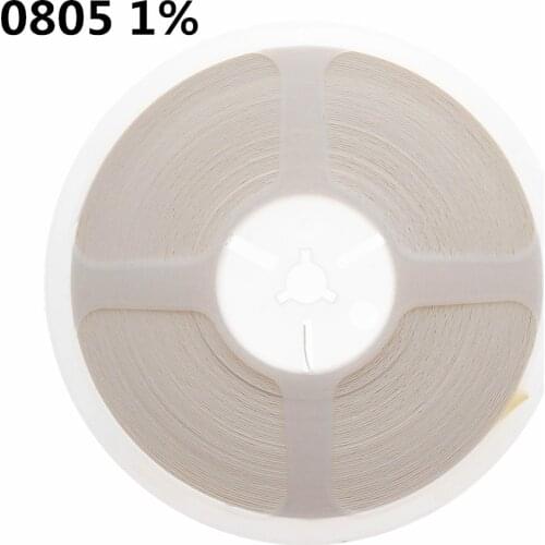 5000pcs/lot 0805 1% SMD Resistor 0805 0.01R-0.091R 0.1R-0.91R 0R 1R-9.76R 10R-10M resistor in reel 0805 chip fixed resistor