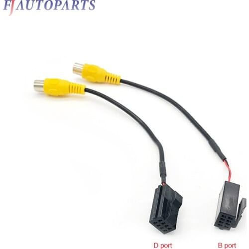 8pin Car DVD Navigation Reversing Camera Rear View Camera Video Input Adapter RCA Cable For D106 D116 HBS Coagent Caska Kognd