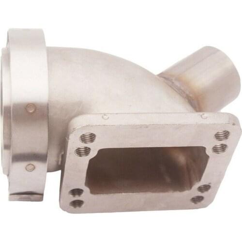 90 Degree 3 Inch Turbo Elbow Adapter T3 / T4 to 2.5 V Band V-Band Clamp & Clamp Kit