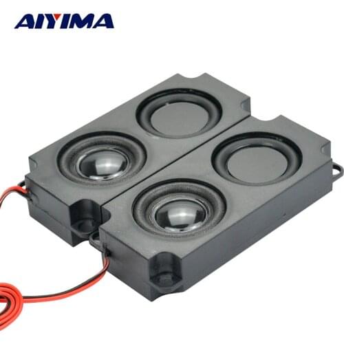 AIYIMA 2Pcs Audio Portable Speakers 10045 LED TV Speaker 8 Ohm 5W Double Diaphragm Bass Computer Speaker DIY For Home Theater