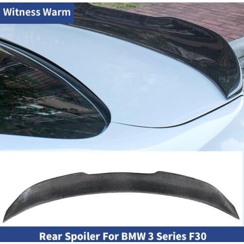 F30 Carbon Fiber Rear Trunk Spoiler lip Wing Rear Wing For BMW F30 3 Series 320i 318i 316i 335i 4 Door Sedan 2012-18
