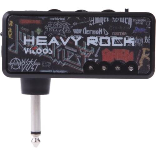Vitoos Electric Guitar Plug Mini Headphone Amp Amplifier Heavy Rock Compact Portable guitar accessories guitar pedal