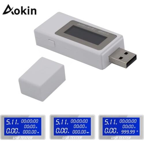 4-30v 9 In 1 Dc Usb Tester Current Voltage Meter Timing Ammeter Digital Monitor Cut-off Power Indicator Bank Charger 40%off