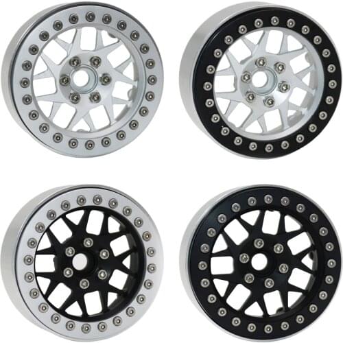 4pcs Aluminum Alloy 2.2 Beadlock Wheel Rims for 1/10 RC Crawler Traxxas TRX4 RC4WD D90 Axial SCX10 90028 90035 90046 90047 D110