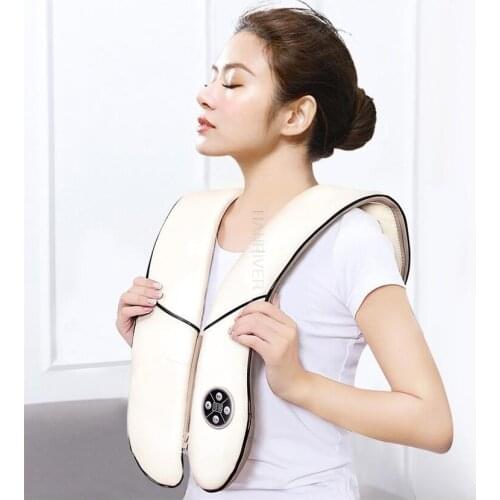 Electric Heating Neck Massager Car Home Infrared KneadingTherapy Ache Shoulder Back Massageador Relax Massage the shawl with a b