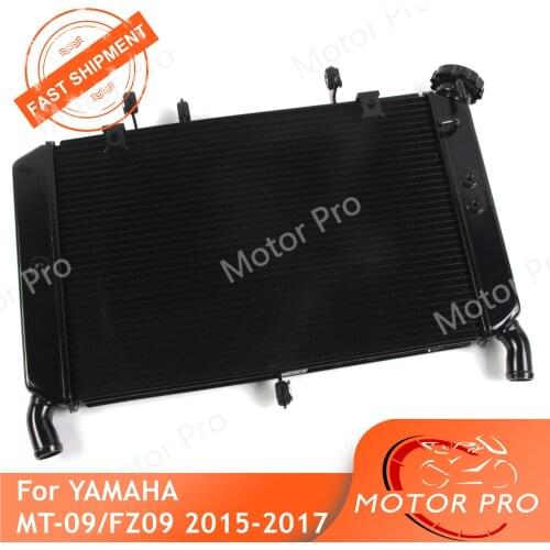 MT09 Radiator Aluminum Engine Cooling Water Cooler Motorcycle For Yamaha MT FZ 09 FZ09 MT-09 FZ-09 2015 2016 2017