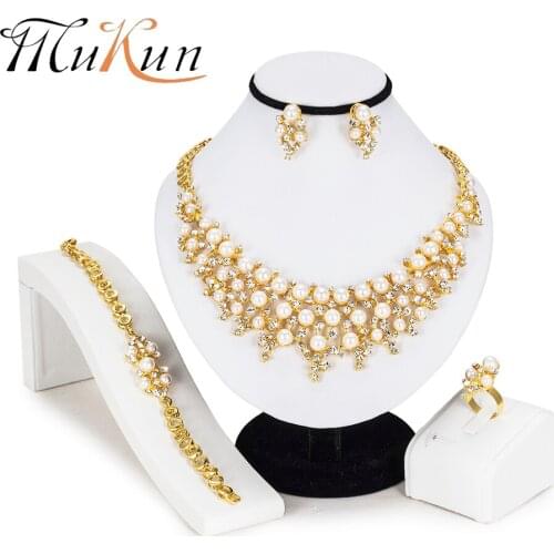 MUKUN 2018 african beads jewelry set brand dubai gold jewelry sets for women wedding jewellery ethiopian bridal jewelry sets