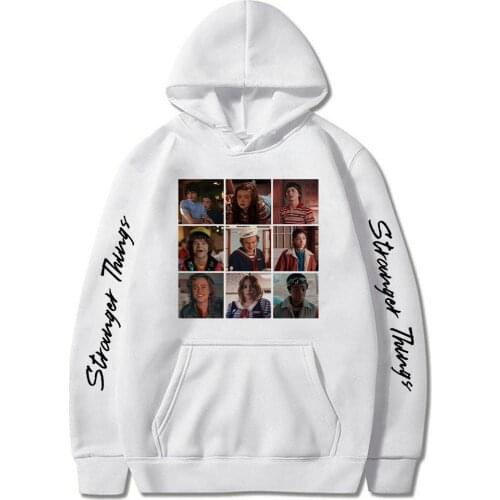 2021 Hot Mens Hoodie Stranger Things Season 4 Sweatshirt Oversized Graphic Stranger Things Print Winter Warm Hoodies Tops