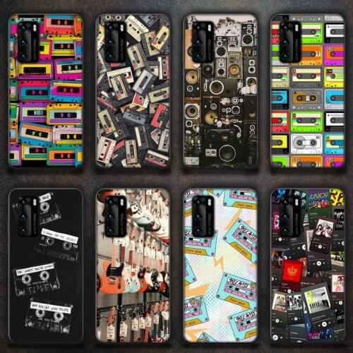 Music Retro Style Phone Cases for huawei P40 pro lite P8 P9 P10 P20 P30 psmart 2019 2017 2018