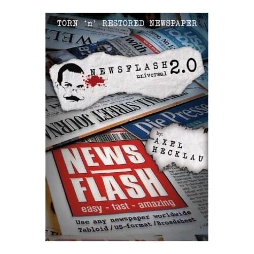 News Flash 2.0 (Universal) Stage Magic Tricks Gimmick Classic Illusions Close up Magic Tricks Magician Fun Mentalism Prophecy