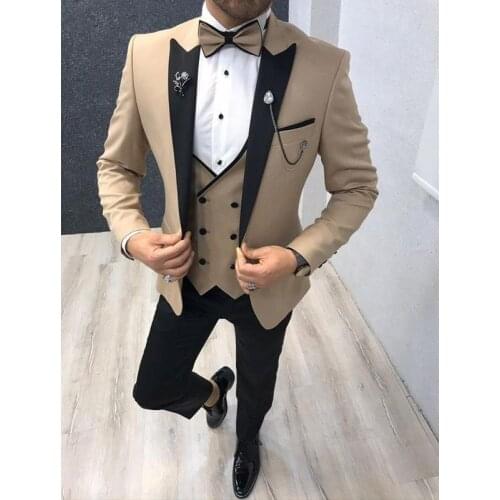 New Arrival Latest Designs Mens Classic Suits for Wedding Groom Tuxedo Slim Fit Terno Masculino Prom Party 3 Pieces
