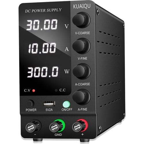 NEW USB Laboratory DC Power Supply 30V 10A Adjustable Regulated Switching Power Supply 60V 5A Variable Bench Source 120V 3A DIY