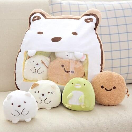 A Bag of Japan Anime corner creature Plush Toy Corner Creature Pillows Cartoon Cute Baby Toys Gift For Children