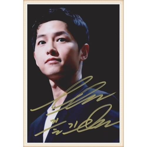 Song Joongki Song Joong Ki autographed photo Descendants of the sun 4*6 inches collection freeshipping 05.2016 08