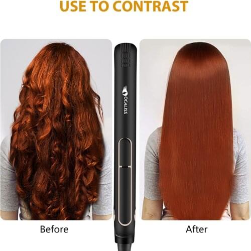 Ocaliss Professional Hair Straighteners Temperature RC with Digital LCD Display 30s Heat Up hair straightener for dry wet hair