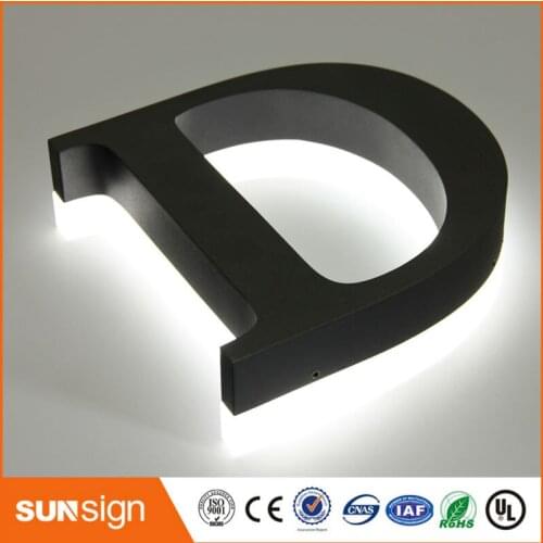 LED backlit metal letter lights backlit led sign