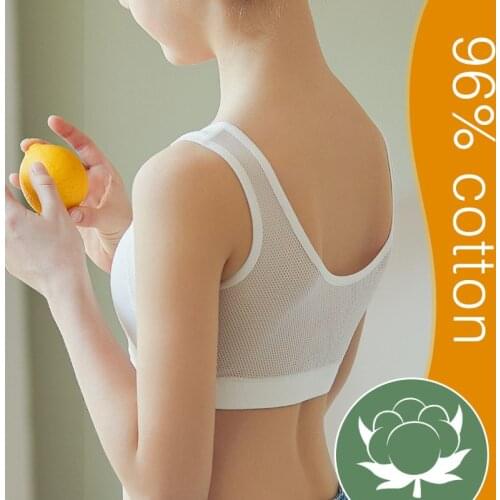 Girl Tank Top 2021 Bra Brassiere Cotton Young Girl Bra Sports Underwear 12-16 Years Old Tops Girls