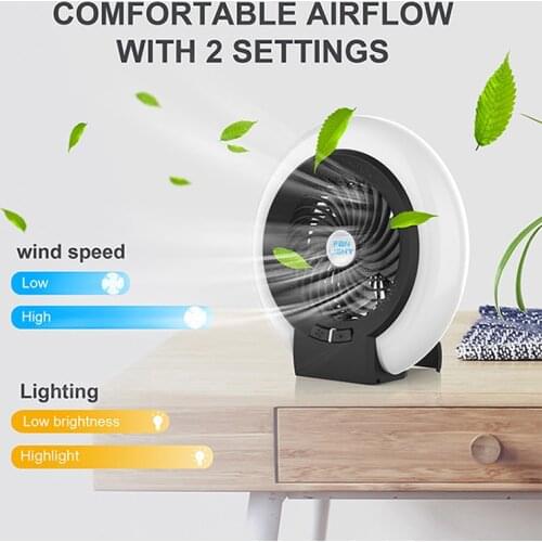 Outdoor Tent Fan Camping Light Two Uses Convenient LED Fan Light Strong Wind Low Noise Fan Lamp With Hanging