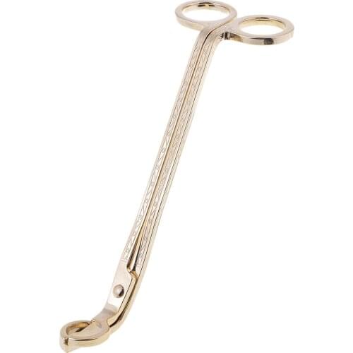 High Quality Candle Snuffers Candle Wick Trimmer Champagne Gold Candle Scissors