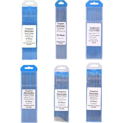 10pcs/set 175mm WL20 Lanthanum Tungsten Electrode Weld Rods for Welding Machine 1.0/1.6/2.0/2.4/3.0mm Diameter
