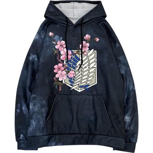 2021 Hot Japanese Anime Graphic Hoodies Men Women Attack on Titan Pullover Sweatshirt Unisex Male Clothes