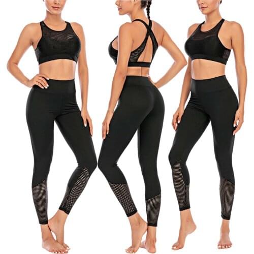 2021 New Women Patchwork Print High Waist Stretch Strethcy Fitness Leggings Yoga Pant Set High Quality
