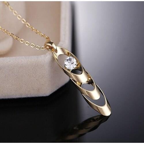 2020 new type summer necklace & pendants for women,fashion trendy slide crystal zircon pendant necklace for unisex good quality