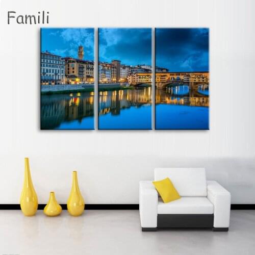 3Piece Beautiful landscape In Italy Modern For Home Decor Paintings on Canvas Wall Art for Home Decorations Wall Decor Artwork