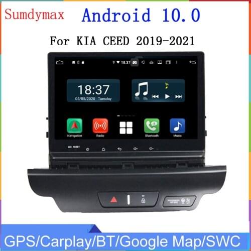 8core 4g ram 64g rom Android 10 car multimedia gps navigation for kia CEED 2018 2019 2020 with gps glonass wifi DSP