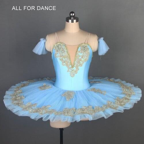 Pale blue Pre-professional ballet dance costumes pancake tutu classical ballet tutu dance costumes ballet tutu