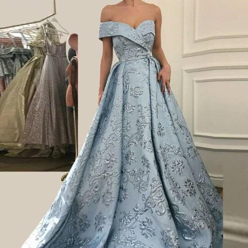 Elegant Muslim Evening Dresses A-line Sweetheart Appliques Beaded Long Islamic Dubai Saudi Arabic Long Formal Evening Gown