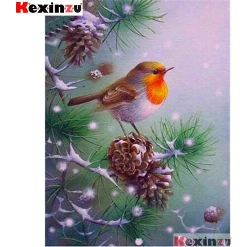 Full Square/Round 5d Diamond Painting-Snow bird-3d Embroidery Cross Stitch Mosaic Full Picture Of Rhinestone Decor Y113370