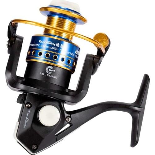 6+1 BB Rock Fishing Wheel 5.5:1 Gear Ratio High Speed 1000 -8000s Metal Luminous Spinning Reel Raft Coil For Trolling Vessel
