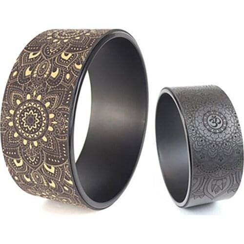 Yoga Pilates Circle TPE Fitness Roller Wheel Yoga Prop Wheel Back Training Tool Home Workout Wheel Waist Shape Pilates Ring