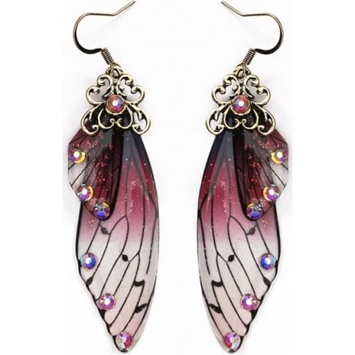 Lot New Creative Charms Simulation cicada wing Cháncicada Wing earring tassel For Earrings Jewelry Making Material Accessories