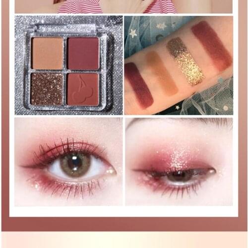 3Colors Matte Pearlescent Shimmer Eye Shadow Pigment Palette Nature Lasting Glitter Eye Shadow Powder Makeup Cosmetics Eyeshadow