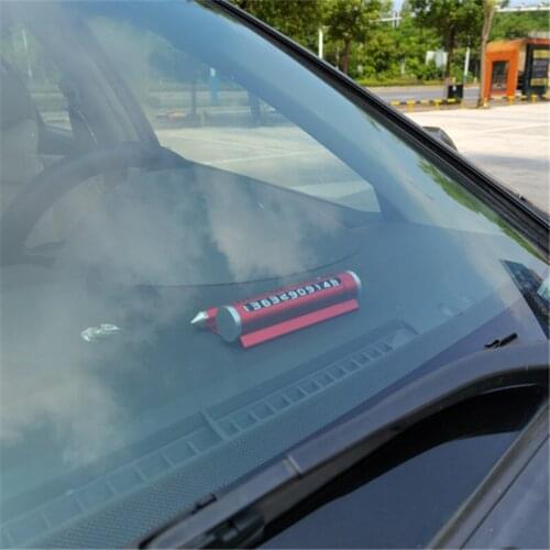 Metal Temporary Parking Number Plate Aroma Bracket Safety Hammer for Jeep Grand Cherokee/Compass/Commander/Wrangle Dodge Journe