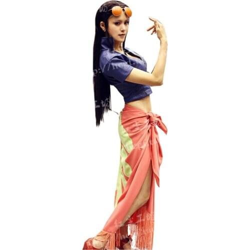 2019 One Piece Nico Robin Cosplay Costume Top Skirt Two Years Later