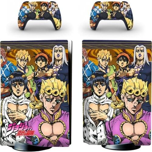 JOJO Fantasy PS5 Standard Disc Edition Skin Sticker Decal Cover for PlayStation 5 Console & Controller PS5 Skin Sticker Vinyl