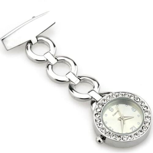 2019 New Fashion Medical Nurse Two Colors Quartz Pocket Watches Doctor Stainless Steel Man Women Clock Brooch Fob Watch