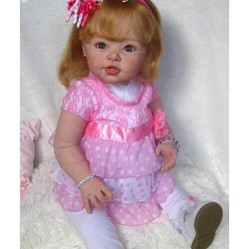 NPK New model 29“ reborn toddler doll kit Unpinated soft silicone vinyl reborn baby doll parts mould accessories