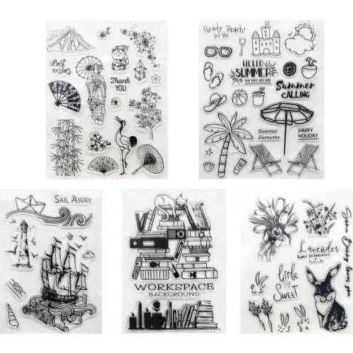 Beach Girls Silicone Clear Seal Stamp 2021 New Scrapbooking DIY Embossing Photo Album Decorative Paper Card Craft Art Gift