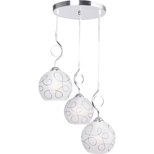 Simple Glass Dining Room Pendant Lamps Fashion Restaurant Bar Cafe Pendant Light Bedroom Study Room Pendant Lamp