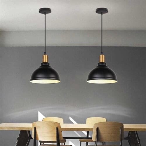 Retro Industrial Pendant Light Vintage Loft Pendant Lamp Dome Shade Decor for Home Kitchen Bar Restaurant Hanging Light E27