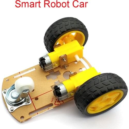 Smart Robot Car 2WD Motor Chassis /Tracing Remote Control Two-wheel Drive Three-wheel Universal Wheel Parts For Arduino Diy Kit