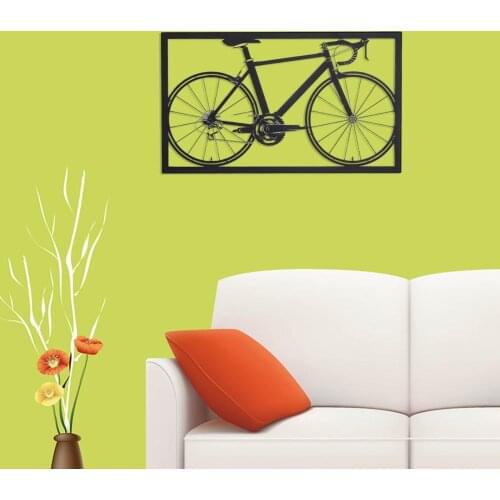 Vintage Beautiful Handmade Bicycle Figurine Iron Hanging Ornaments Smooth Lines Home Decoration