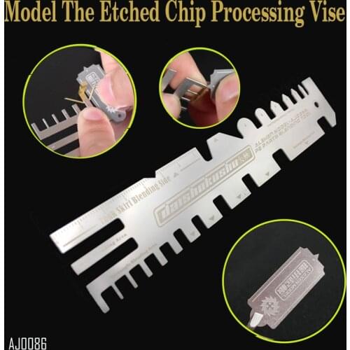 Hobby Tanks Ships Photo-etching Parts Folding Tool Hand Pressure Type Auxiliary Ruler Model The Etched Chip Processing Vise