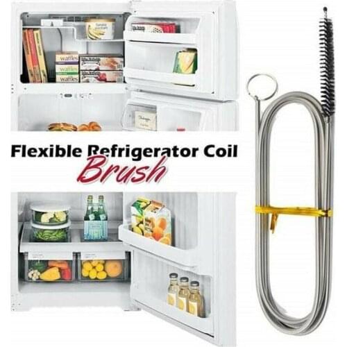 155cm Long Flexible Refrigerator Scrub Brush Fridge Cleaning Tool